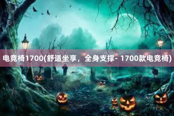 电竞椅1700(舒适坐享，全身支撑- 1700款电竞椅)